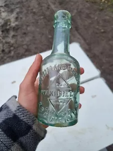 Traditional Glass Bottle The Leeds and wakefield Brewery Vintage Bottle - Picture 1 of 7