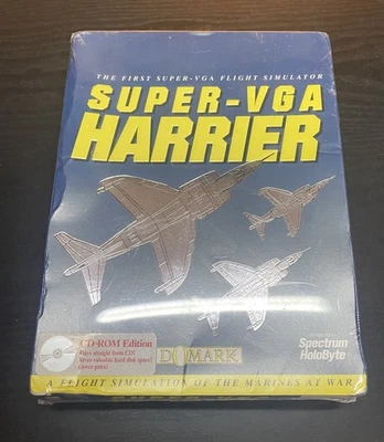 Super Vga Harrier (Domark,1993) CD ROM edition BRAND NEW Sealed Big Box - Image 1 of 4