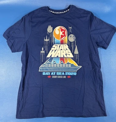 Camiseta Disney X-Large Blue Cruise Lines Star Wars 2020 Día en el Mar Camiseta Gráfica Foto 1 de 3