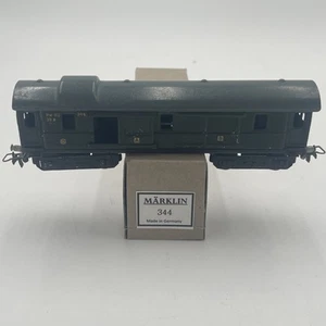 HO SCALE - VINTAGE MARKLIN 344 BAGGAGE PASSENGER MODEL TRAIN CAR RARE - Picture 1 of 12