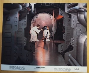 Star Wars Promotion Lobby Card 1977 Princess Leia And R2-D2 - Picture 1 of 3