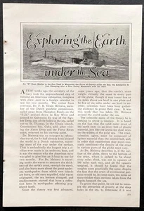 "Exploring the Earth Under the Sea" 1929 bildhaftes U-Boot S-21 Gravity Survey - Bild 1 von 2