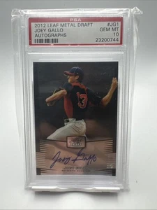 Joey Gallo Rookie Auto Prismatic #BA-JG1 2012 Leaf Metal Draft Texas Rangers - Picture 1 of 2