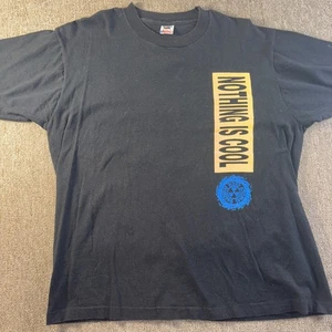 1991 Ned’s Atomic Dustbin XL T-shirt Black Nothing Is Cool 23.5x28 - Picture 1 of 10