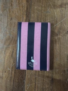 Jack Wills Designer Passport Cover Barely Used Pink And Blue Striped Design - Picture 1 of 8