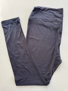 TC LuLaRoe Leggings Bluish/Gray Solid Print  BUTTERY SOFT - Picture 1 of 4