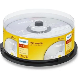 Philips CD-R Rohlinge 25er Spindel Cakebox 800MB 90min Multispeed # CR8D8NB25/00 - Bild 1 von 1