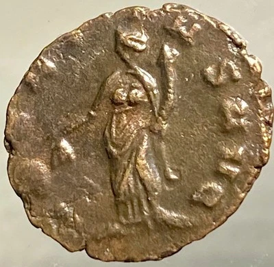 Genuine Ancient Roman Coin 268-270AD Emperor Claudius II Gothicus Aequitas - Image 1 of 4