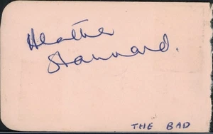 Vintage Heather Stannard + Mystery Autographs - Picture 1 of 2