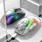 Wired Wireless Transparent Game Mouse RGB Light Adjustable Mouse for Home Office