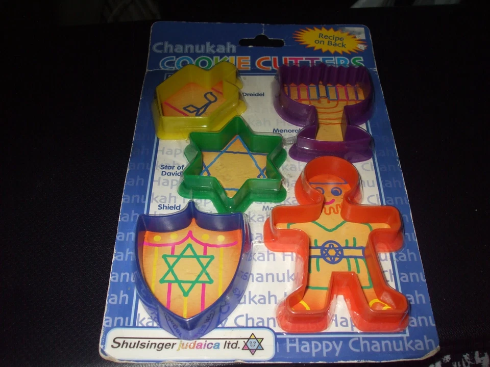 Juego de 5 cortadores de galletas Shulsinger Judaica Ltd Janucá - #TY-14165 Foto 1 de 1