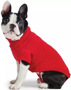 Knitted Dog Jumper - Red. Small - 30cm (12"). - Picture 1 of 1