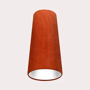Lampshade Burnt Orange Velvet Cone Tapered Conical Light Shade - Picture 1 of 5
