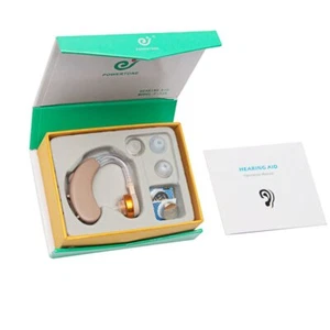 BTE Hearing Aid Kit Voice Sound Amplifier Enhancer Adjustable Hearing Device - Picture 1 of 9