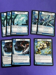 8 Water Civilization Heftklammern Kaijudo blau NM Eisklinge Schleier Wirbel Aqua Commando - Bild 1 von 1