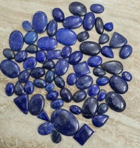 Lapis Lazuli 300 CaratMix Shape Cabochon Approx 20 Pieces Loose Gemstone - Picture 1 of 1