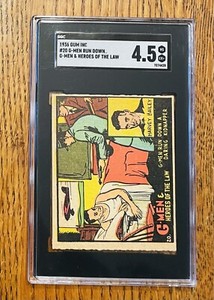 1936 Gum G-Men & Heroes of The Law Run Down A Daring Kidnapper SGC 4.5