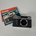 Zenit E 35MM Film Camera Body Only With Manuals Tested Working