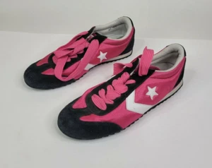 Converse Running Shoes Vintage 1970's Pink/black unisex 9M/ 10.5W - Picture 1 of 10