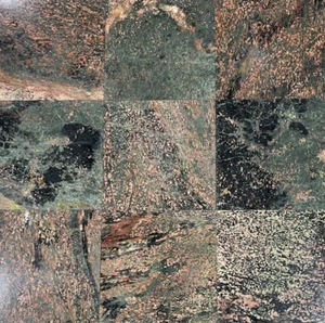 12x12 Tile Verde Fuoco Granite Floor Stone Shower Wall (10 Square Feet) T-103 - Picture 1 of 9