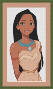 Pocahontas Kreuzstich-Set - Bild 1 von 2