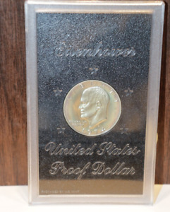 1974-S Silver Eisenhower Dollar Proof w/ Original Brown Box
