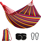 Portable Cotton Double Hammock with Carry Bag