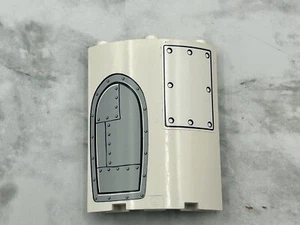 Lego Part White Cylinder Quarter 4 x 4 x 6 (Stickers) Rocket Ride 3831 SpongeBob - Picture 1 of 3