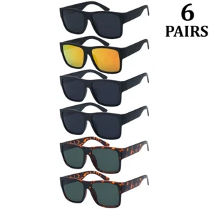 Occhiali da sole uomo OG Classic Super Dark nuovi 6 paia opzioni di colore nuovi look Locs - Foto 1 di 8