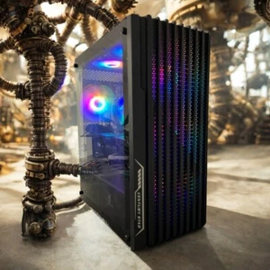 Custom RGB Gaming Desktop PC Core i7 3,40 Quad 32GB SSD Nvidia RTX 4060 WIN10 - Bild 1 von 9