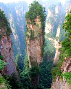 ESCENA DE PAISAJE ORIGINAL AVATAR EN LAS MONTAÑAS TIANZI EN EL BOSQUE DE ZHANGJIAJIE-CHINA - Imagen 1 de 2
