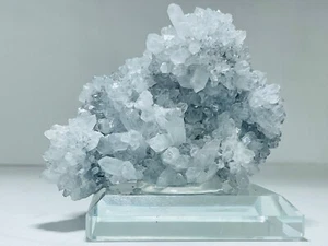 Chrysanthemum-Quartz Crystal Cluster-Quartz-Removable Glass Base- 108g - Picture 1 of 12