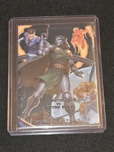 2022 Marvel Masterpieces Fantastic Four Doctor Doom Battle Spectrum Gems Teal 99 - Picture 1 of 2