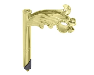 5-1/4" Long Vintage Lowrider Steel Wings Stem 21.1mm Gold Cruiser - Picture 1 of 1