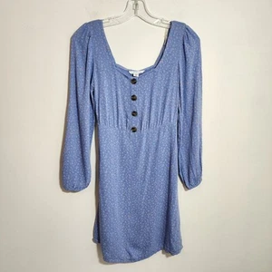 American Eagle Outfitters Neu mit Etikett Minikleid mit eckigem Ausschnitt Blumendruck Damengröße XS - Bild 1 von 9