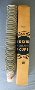 Box/Hülle mit 99 Vintage Frosty Treat gewachsten Dixie-Bechern ~ 5 Designs, 8 Unzen - Bild 1 von 17