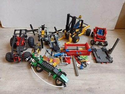 gros Lot LEGO technic ancien vrac vintage avec buggy - chariot élévateur - Photo 1/4