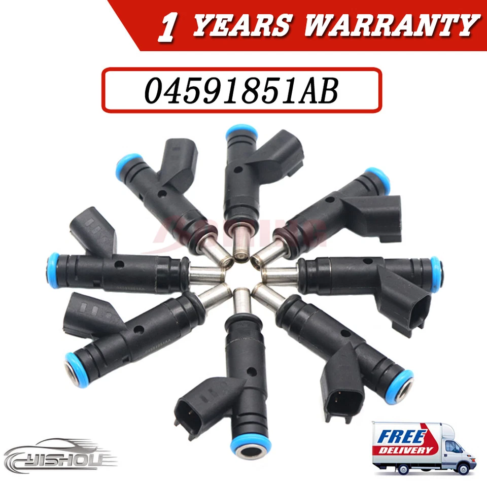 04591851AB 8 PIEZAS Inyectores de combustible para Dodge Charger Durango Ram 1500 Chrysler 300 Foto 1 de 4