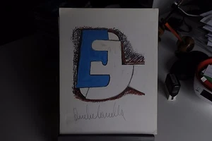 RIPRODUZIONE FOTOLITOGRAFICA - ANDREA CASCELLA LETTERA "E" BOLAFFI ARTE+FIRMA - Imagen 1 de 1