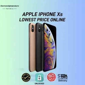 Apple iPhone Xs-256GB-All Colors Unlocked Smartphone-Excellent @XH - Picture 1 of 13