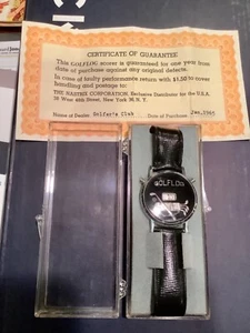 Golflog 1965 Vintage watch. Still in the case and Certificate of Guarantee. RARE - Picture 1 of 1