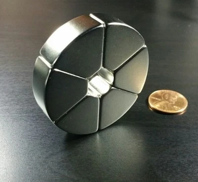 Large Neodymium N52 Ring Magnet Strong Rare Earth 2" Healing Star Of David Coil