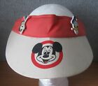 Vintage Mickey Mouse--Disney Golf Sun Visor (Hat) w/Donald Duck & Goofy Pins