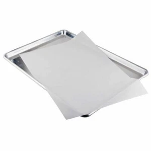 Hojas de hornear papel pergamino blanco blanqueado revestimiento de sartén paquete de 12x16 25 - Imagen 1 de 2