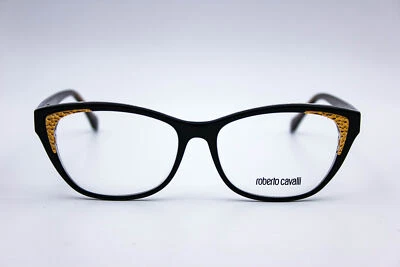 Monturas de gafas Roberto Cavalli Capannori 5033 001 negras para gatos 54-15-140 Foto 1 de 4
