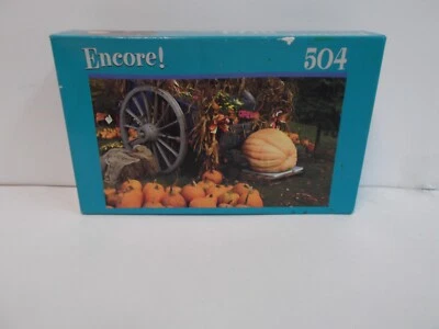 Rompecabezas Escena Otoño 504 Piezas Encore Calabazas Otoño 2007 NUEVO  Foto 1 de 2