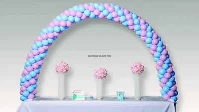 Table Balloon Arch Kit Column Stand Base Frame Set Birthday Wedding Party Decor - Image 1 of 4