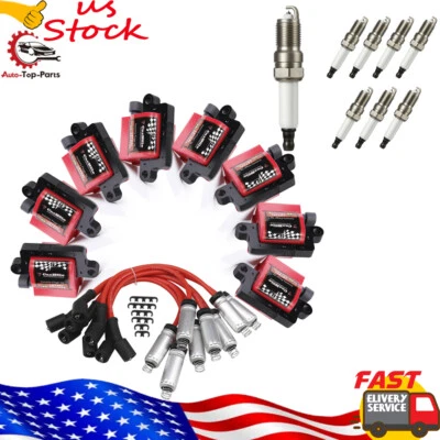 UF271 Ignition Coil Square Spark Plug Wire for 2000-2006 Chevy Tahoe V8 4.8/5.3L - Image 1 of 4