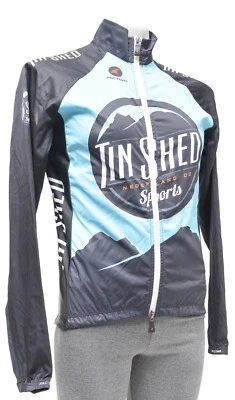 Chaqueta de viento ligera Pactimo Tin Shed Evergreen para ciclismo azul bicicleta de carretera MTB Foto 1 de 2