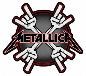 METALLICA - Patch Aufnäher Metal Horns 8x8cm - Bild 1 von 1
